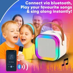 Kidzblend Rechargeable Wireless Mini Portable Bluetooth Karaoke Machine With Mic For Kids 5 W Bluetooth Party Speaker image 4