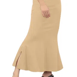 Ozberk Creation ANJ.__Fish_Cream_S_Saree Shapewear shapewear petticoat For Women Lycra Blend Petticoat image 2