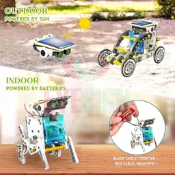 zuuluzrs STEM 13-in-1 Solar Power Robots Creation Toy, Educational Experiment DIY Robotic image 4