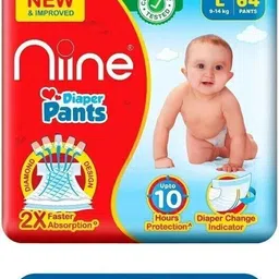 niine Cottony Soft Baby Diaper Pants with Change Indicator for Overnight Protection - L-picture-13