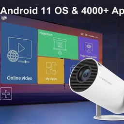 TECHEL Portable Mini Full Hd Android Portable Home Theater Smart Projector MXC19 (2200 lm) Portable Projector image 1