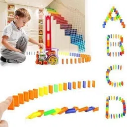 toyachi 40 Pcs Domino Train Toy Set With Lights and Sounds Multicolour1-picture-14