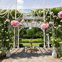 quvyarts Garland Phulkari DulhanPhoolon Wali Chaddar Bridal Entry Chadar Soft Net Fabric Toran image 2