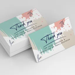 divine 100 Mini Thank You for Your Order Business Cards Shopping Purchase Thanks Greeting Cards to Customer, Appreciation Cards for Small Business Owners Sellers (3.5 x 2 Inch) (Design 2) No Adhesive Paper Label-picture-15