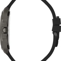 analogue Hexa Series | Smart Watch Strap | 3D Glass | Smart Clip | Soft Silicon | Boys Analog Watch - For Men ANLG-905-GREY-BLACK image 2