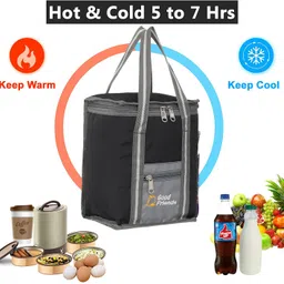 capitalpoint Unisex Bag Lunch / Tiffin Bag for School Office Picnic & New Led Watch,Insulated Waterproof Lunch Bag image 5