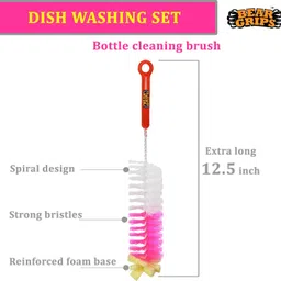 bear grips Dish washing set Cleaning Brush image 4