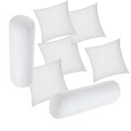 gtx Set of 2 Bolster & 5 Microfibre Solid Bolster Pack of 7-picture-19
