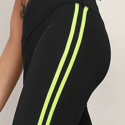 houseofcommon Women Striped Green Track Pants image 4