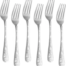 oicia Silver Salad Fork, Appetizer Dessert Forks, Silverware Table Forks, Dining Fork Stainless Steel Dinner Fork Set image 1