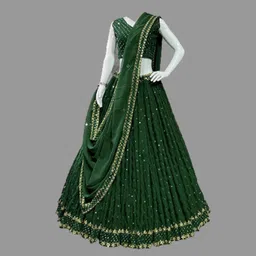 hummertex Self Design Semi Stitched Lehenga Choli-picture-18