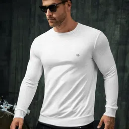 triptee Men Full Sleeve Solid Sweatshirt image 3