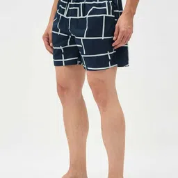 himens Printed Men Dark Blue Boxer Shorts image 4