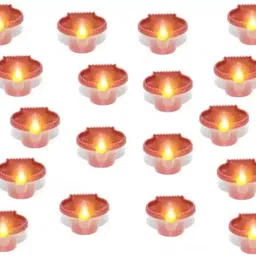 LeafBlu Unique Decorative Diwali Water Sensor Diya Plastic (Pack of 24) Table Diya-picture-15