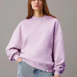 Women Full Sleeve Solid Sweatshirt-image-79
