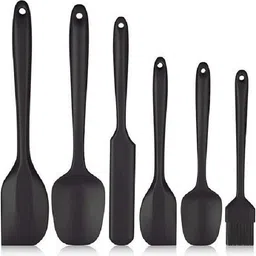 laprex silicon spatula black colour Kitchen Tool Set-picture-27