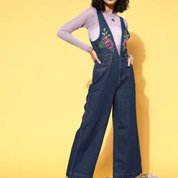 sassafras Embroidered Women Jumpsuit-picture-35