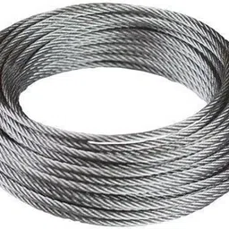 ark 4mm Dia. 50M Length Galvanized iron Wire Rope Cable for Hoisting Silver, steel, galvanized image 4
