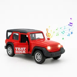 brightway toys Thar Roxx Model 1:32 Alloy Toy Car with Light, Sound & Pull Back Action image 4
