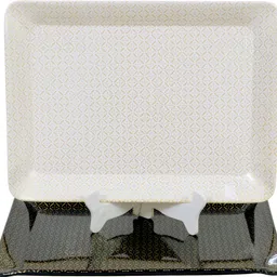 ariya Serving Tray Rectangle Heavy Melamine P8 Easy-to-Clean Tray-picture-48