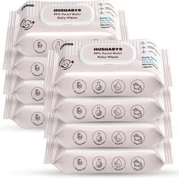 hushabye Soft Baby Wipes with Aloe Vera,Rash-Free(72 Wipes Each Pack,Pack of 8) image 1