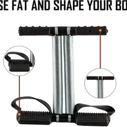 bkcfreeze Tummy Trimmer + Resistance Band Toning Tube Ab Exerciser Home Gym Workouts Ab Exerciser image 4