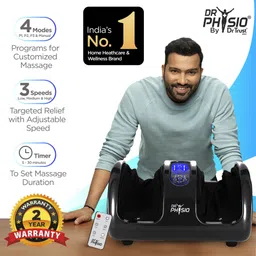 DR PHYSIO USA 1045 Shiatsu Electric Leg Calf & Foot Massager Machine with Rolling Kneading & Heat Function for Pain Relief Muscle Relaxation & Improving Blood Circulation Massager image 2