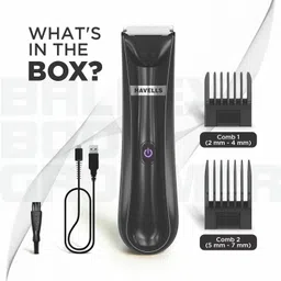 HAVELLS BALLEX BG3300 Body Groomer 60 min Runtime 6 Length Settings image 2