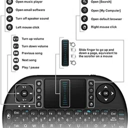 ROAR BGF_867A_Mini Wireless Keyboard with Light with Attach, Mouse for pc, Tablets Wireless Thumb-size Multi-device Keyboard Compatible with Desktop, Laptop, Mac Easy to Use,Plug and Play,Quick, Comfy Durable body-image-12