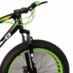 top q Bicycle (Pack of 1,Green and Black) 26 T (inch) Road Cycle image 4