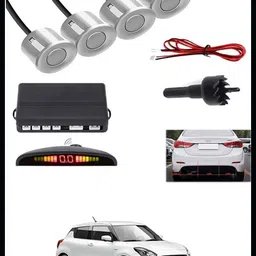 3a featuretail Universal 4 Silver Reverse Parking Sensor-AP25B395 Universal 4 Silver Reverse Parking Sensor-AP25B395 Parking Sensor image 1