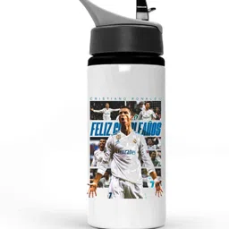 trendblend CR7 “Feliz Cumpleaños” Printed Sports Water Bottle – Leak Proof & Stylish Design 750 ml Water Bottle-picture-19
