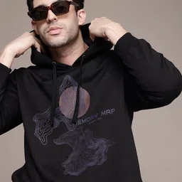 roadster Men Full Sleeve Printed Hooded Sweatshirt-picture-33