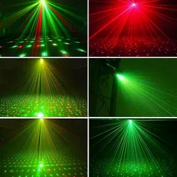 chg Mini DJ Laser Light Show – Multicolor LED Effects for Home & Club Use Shower Laser Light image 4