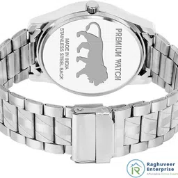 raghuveer enterprise Combo Pack of 2 Watch Black Blue for Men and Boys Analog Watch - For Men Unique Combo Round Dial Formal Look Analog Watch image 3