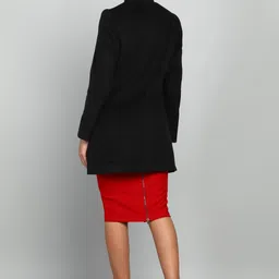 breil by fort collins Knitted Tweed Solid Coat For Women image 4