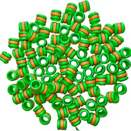 Green & Orange New Design Rubber 50 pcs Pigeon Foot Ring Bird Shoulder Guard-image-47