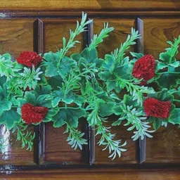 kingstyle impex Artificial Flowers Home Decoration Vine & Creepers Plant Wall Hanging Chain 315C Multicolor Rose Artificial Flower image 2