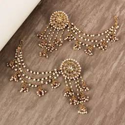 shining diva Original Bahubali Stylish Fancy Party Wear Alloy Jhumki Earring image 3