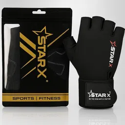 starx Minati Pro Wrist Support Gym Gloves Black for Men and Women Gym & Fitness Gloves-picture-10