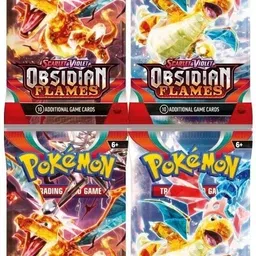 gift collection 4 Set Of Scarlet & Violet Obsidian Flames Super Rare Booster Playing Cards Game-picture-19