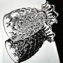 mdnsho Imported Crystal Glass Jug (1.3 L) 6 Glass (200 ml)(pack of 7) Jug Glass Set Jug Glass Set image 4