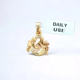 kaayra om design Gold Plated om Pendant Gold-plated Brass Pendant Set image 2