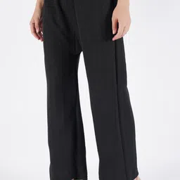 crown king garments Pack of 2 Women Relaxed Multicolor Wool Trousers image 3