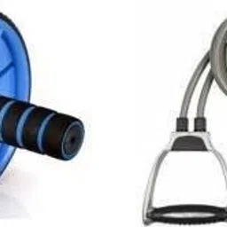 fitfun AB EXERCISER COMBO WITH DOUBLE RESISTANCE AND TONING TUBE Fitness Accessory Kit Kit image 1