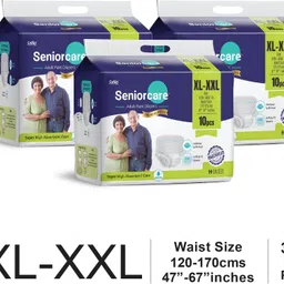 seniorcare Adult Pull Up Diaper Pants(Waist Size (120-170 Cm | 47 -67 Inch) (10*3 Pcs) Adult Diapers - XL - XXL-picture-40