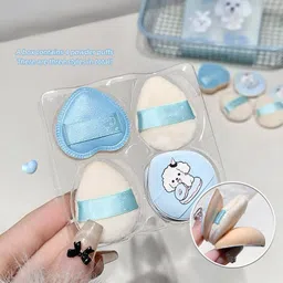 auquest Gege Bear Cute And Cloud Feeling Powder Puff Set image 5