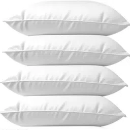 liponos LUXURY Polyester Fibre Solid Sleeping Pillow Pack of 5 image 2