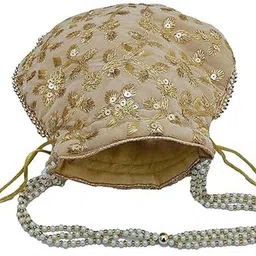 jivon Women Red, Gold Potli image 4