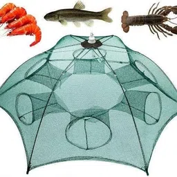 citynet Umbrella Fishing Net 6 Sides 6 Holes | Foldable Bait Fish Trap Fishing Net image 2